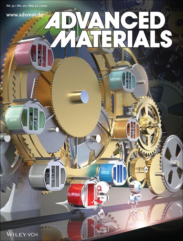 Journal cover featuring lab research