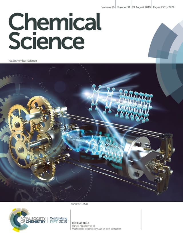 Journal cover featuring lab research