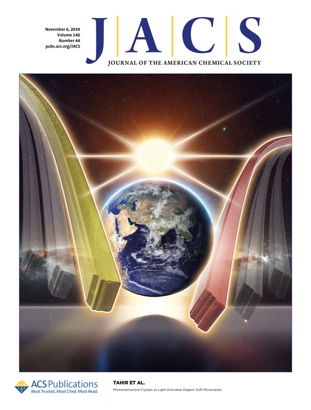 Journal cover featuring lab research
